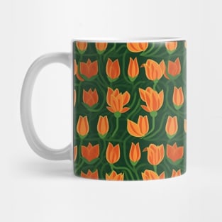 Tulips Flower Seamless Pattern V9 Mug